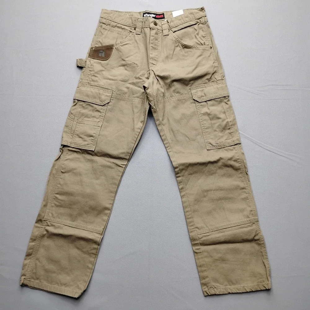 Wrangler Riggs Workwear Mens 30x30 Khaki Ripstop Cargo Pants